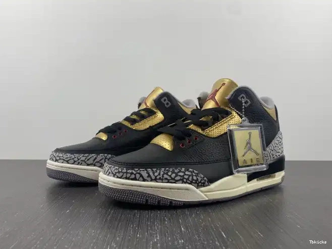 TBK Air Black WMNS Jordan 3 Gold CK9246-067 0517